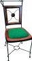 Židle Orleans s dubovým sedákem a čalouněním
